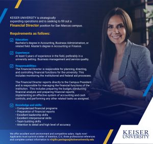 keiser financial director